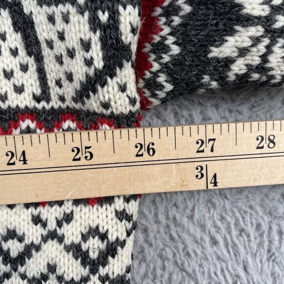 VTG Nordstrikk Cardigan Sweater Womens XL 100% Pure Wool Reindeer Norway - Picture 6 of 8